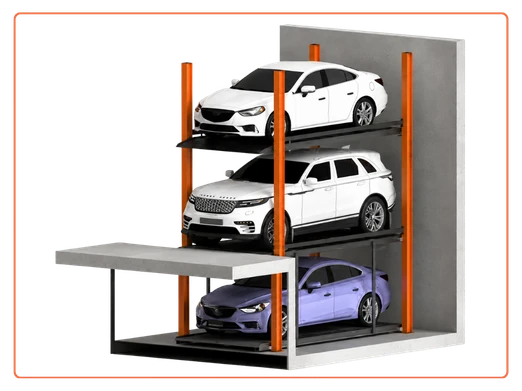 3 Level Pit Parking System