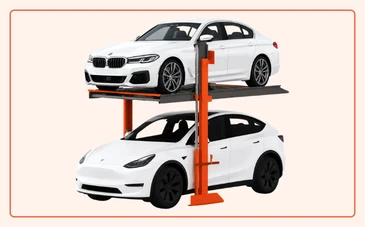 Stack Parking System Stack parking system — a semi-automatic automated car parking system stacking two cars one above the other